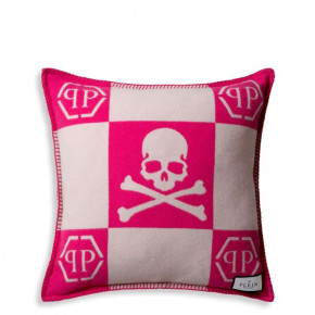 Cushion Cashmere Skull 45x45 Pink