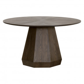 Coulter 54" Round Dining Table Burnished Brown Ash
