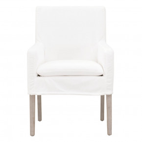 Drake Slipcover Arm Chair LiveSmart Peyton-Pearl, Natural Gray Oak
