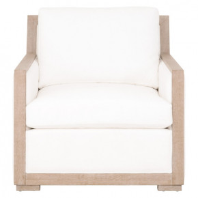 Manhattan Wood Trim Sofa Chair LiveSmart Peyton-Pearl, Natural Gray Oak