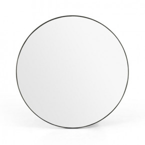 Bellvue Round Mirror Rustic Black