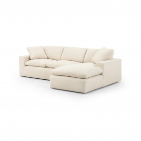 Plume 2Pc Sectional 106 Right Arm Forward Chaise Thames Cream
