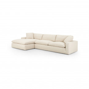 Plume 2Pc Sectional 106 Left Arm Forward Chaise Thames Cream