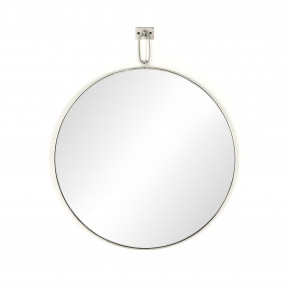Vina Round Mirror Antique Silver