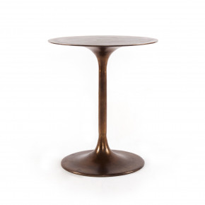 Tulip Side Table Antique Rust