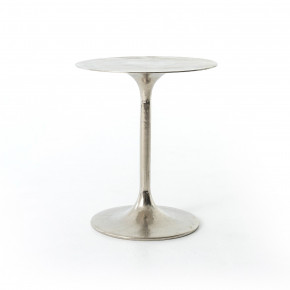 Tulip Side Table Raw Nickel