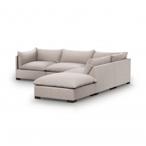 Westwood 4 Pieces Left Arm Facing Sectional With Ottoman Pebble