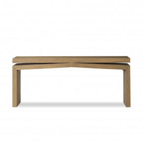 Matthes Oak Console Table Worn Oak Veneer