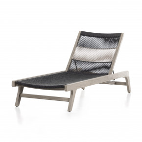 Julian Outdoor Chaise Weathered Grey