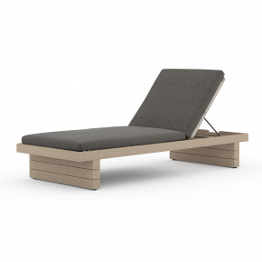 Leroy Outdoor Chaise Brown/Charcoal