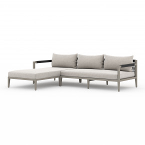 Sherwood 2 Pc Sectional Left Arm Facing Grey/Stone Grey