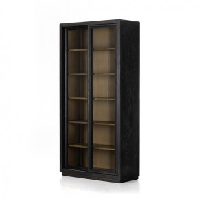 Normand Cabinet Distressed Black