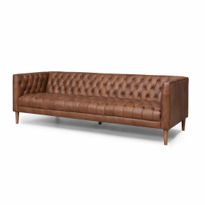 Williams Sofa 90" Natural Washed Chocolate