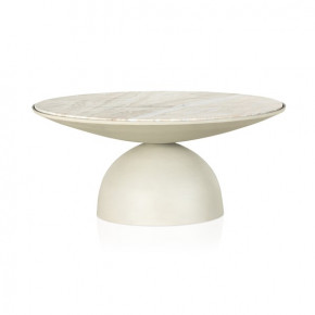 Corbett Coffee Table Textured Matte White