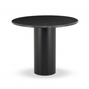 Belle Round Dining Table Black Marble