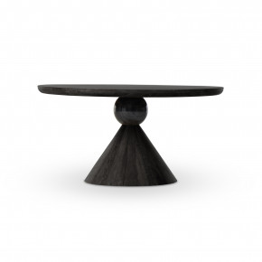 Bibianna Dining Table Worn Black