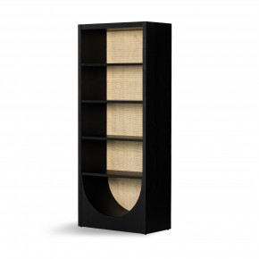 Higgs Bookcase Brushed Ebony Oak Veneer