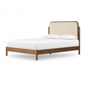 Caroline Bed Smoked Oak Queen