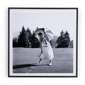 Golfing Hepburn By Getty Images 40x40"