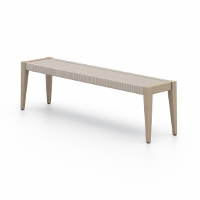 Sherwood Outdoor Dining Bench Brown