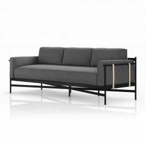 Hearst Outdoor Sofa 99" Charcoal
