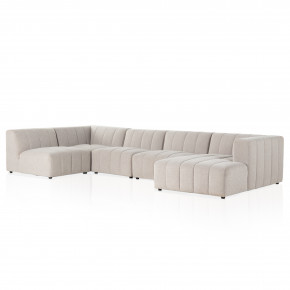 Langham Channeled 5pc Sectional with Right Arm Facing Napa