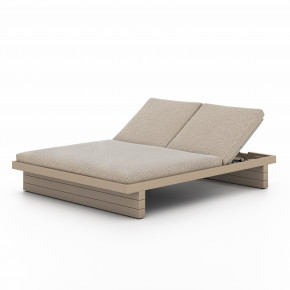 Leroy Outdoor Double Chaise Brown/Faye Sand