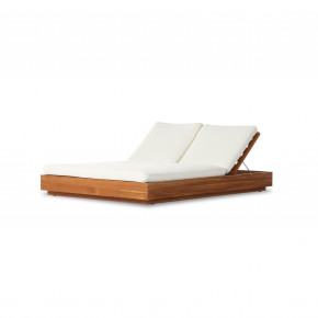 Kinta Outdoor Double Chaise Lounge Natural