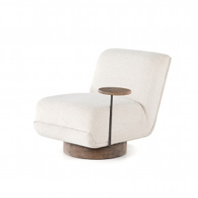 Bronwyn Swivel Chair with Side Table Knoll Natural