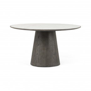 Skye Round Dining Table White Marble