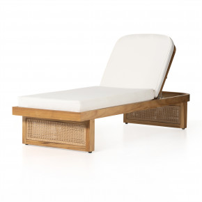 Merit Outdoor Chaise Lounge Natural Teak