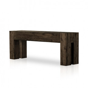 Abaso Console Table Ebony Rustic