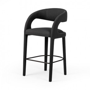 Hawkins Fiqa Boucle Charcoal Bar Stool