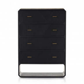 Caspian 4 Drawer Dresser Black Ash Veneer