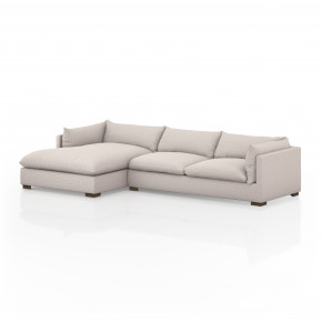 Westwood 2 Pieces Left Arm Facing Sectional 131" Pebble