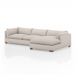 Westwood 2 Pieces Right Arm Facing Sectional 131" Pebble