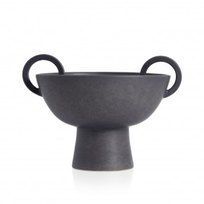 Anillo Vase Matte Black Ceramic