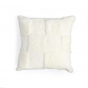 Patchwork Shearing Pillow Cream 20x20