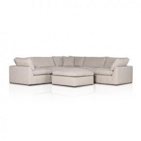 Stevie 5 pc Sectional With Ottoman Gibson Wheat
