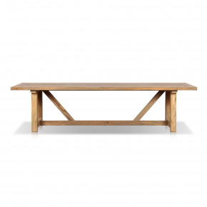 Stewart Outdoor Dining Table Reclaimed Natural FSC Reclaimed Natural