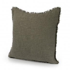 Tharp Outdoor Pillow Cover Textured Olive 20" x 20"