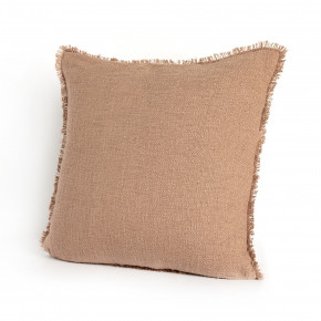 Tharp Outdoor Pillow Cover Textured Taupe 20" x 20"