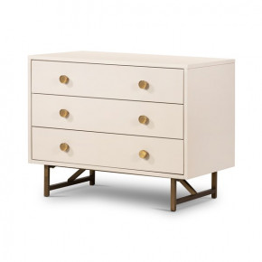 Van Rectangular Nightstand Alabaster