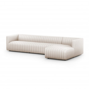 Augustine 2 Pc Sectional W Right Arm Facing Chaise 126 Dove