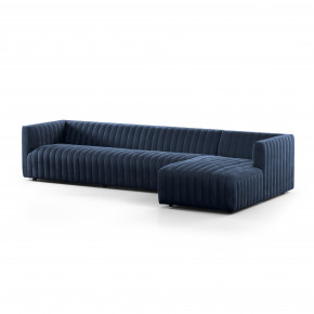 Augustine 2 Pc Sectional with Right Arm Facing Chaise 126'' Navy