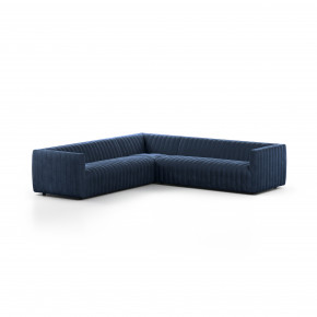 Augustine 3 Pc Sectional Sofa 105'' Navy