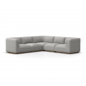 Mabry 5pc Sectional Gibson Silver