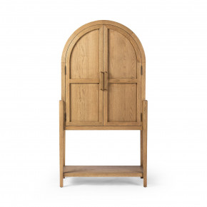 Tolle Bar Cabinet Drifted Oak Solid