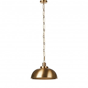 Gatsby Dome Pendant Cast Brushed Brass