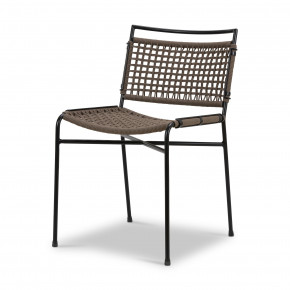 Wharton Outdoor Dining Chair Satin Black